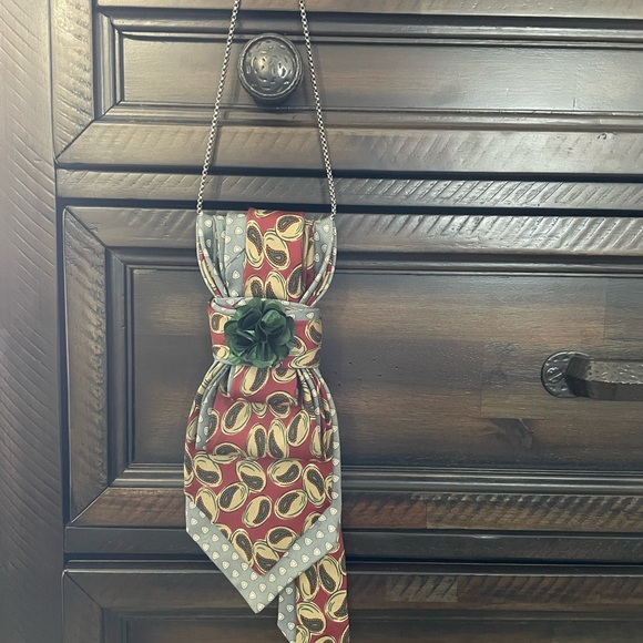 *NEW* Ladies Custom Neck-ties with Bow. Double patterns. Colors vary. $55 each - Picture 3 of 6